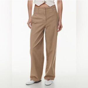 Aritzia Wilfred Free Ascendant Tan Wide Leg Jeans OBO Discontinued.